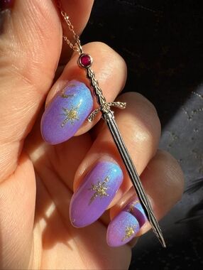 Mac Designs Fine Jewelry Small Wildfire Sword Pendant